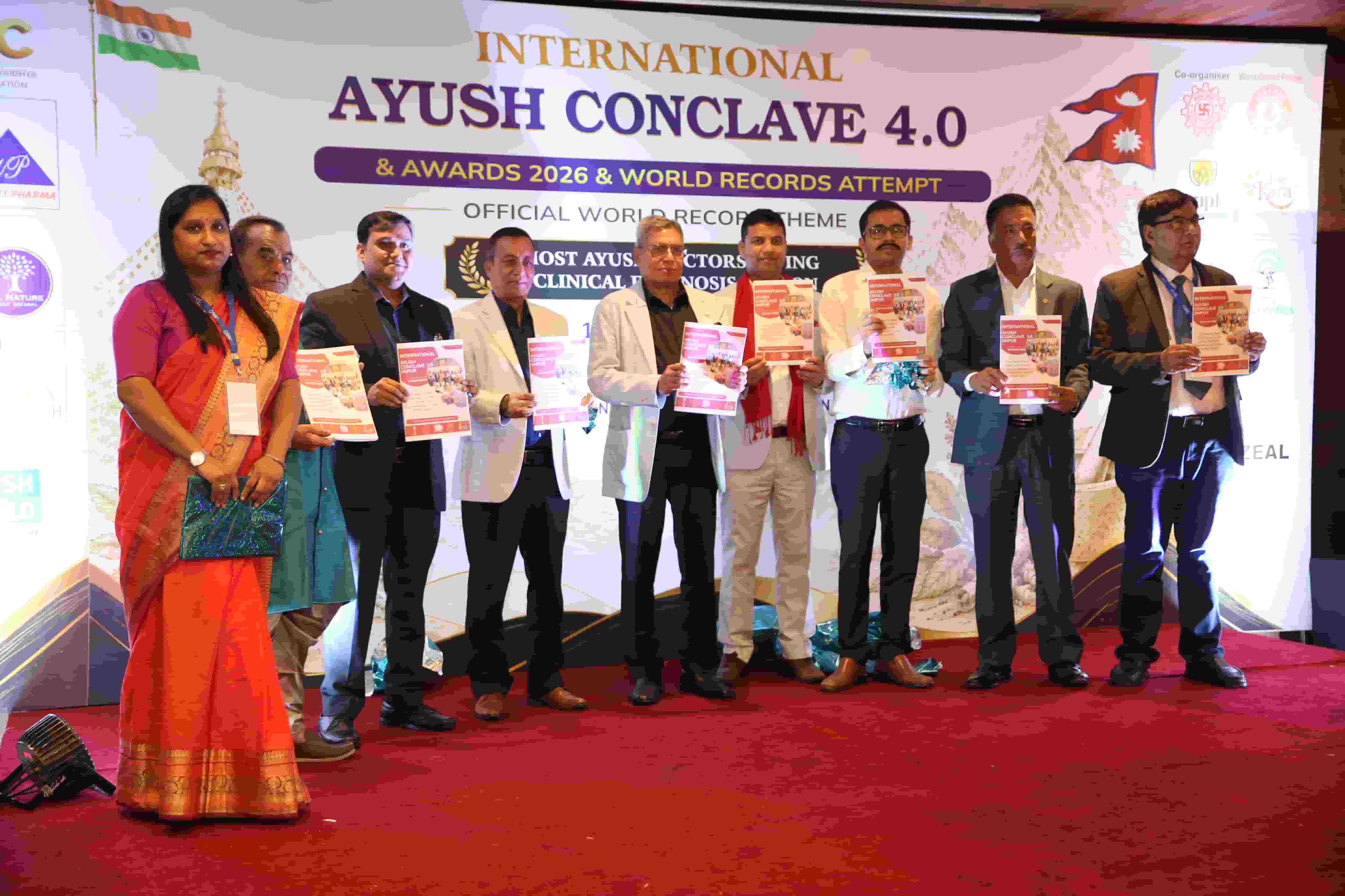 With dignitaries from CIVIC, NCC Nepal & the Embassy of India