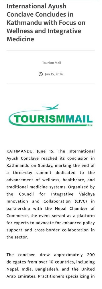 Nepal at Tourism Mail clipping